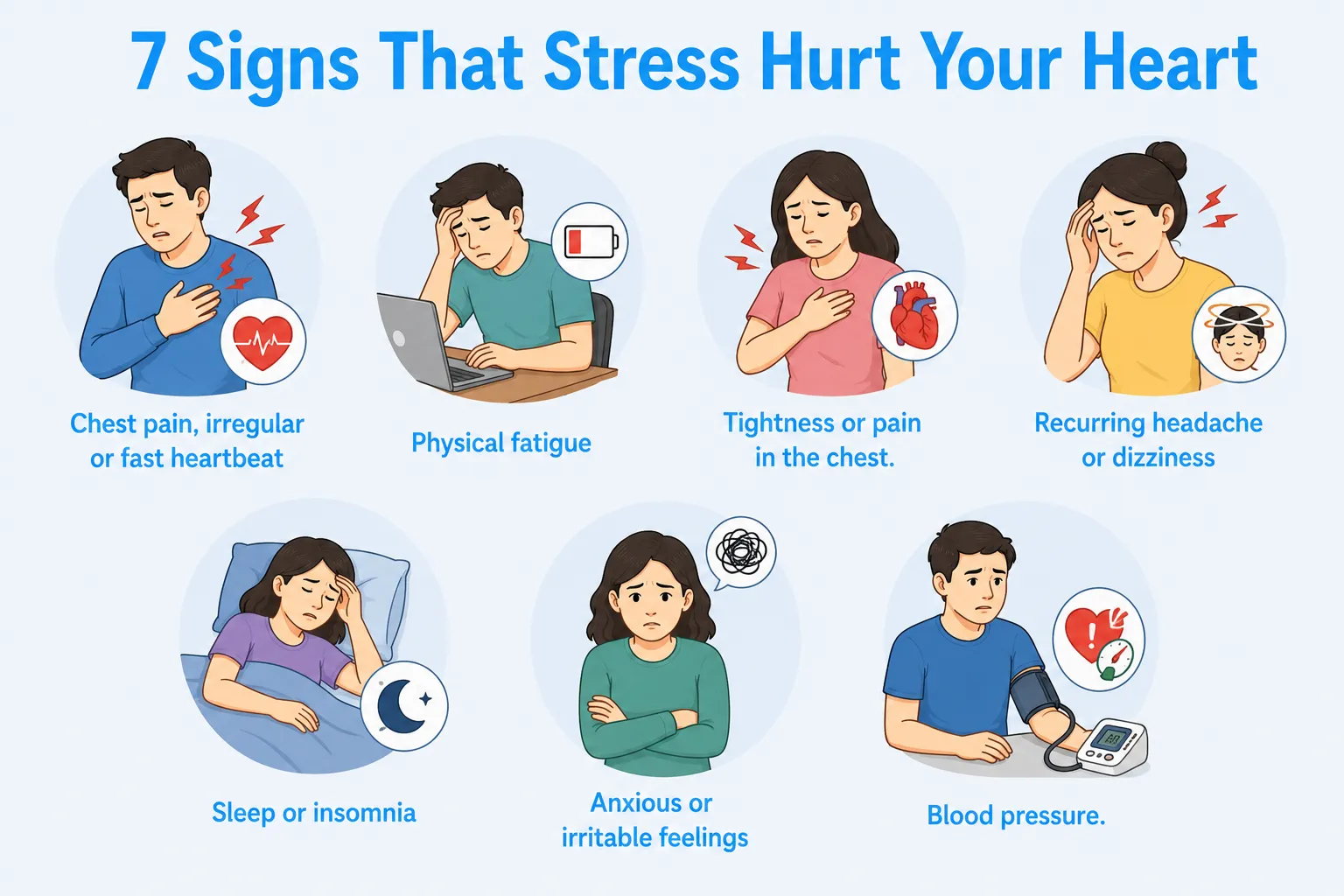 7 Signs That Stress Hurt Your Heart