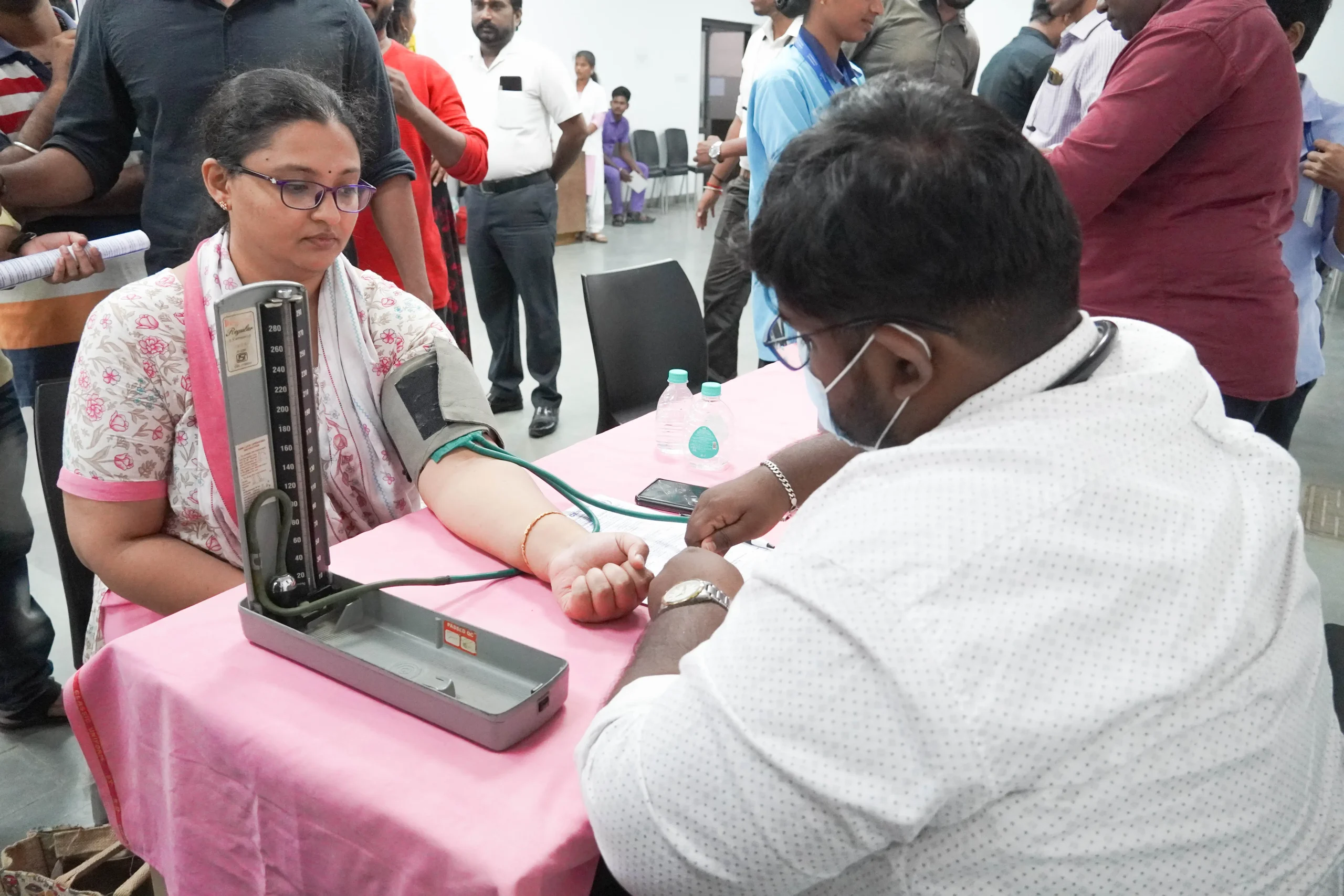Testing at Blood Donor day 2025