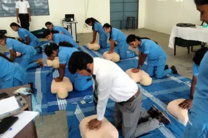 Pediatric BLS Training at Rajalakshmi Nursing College