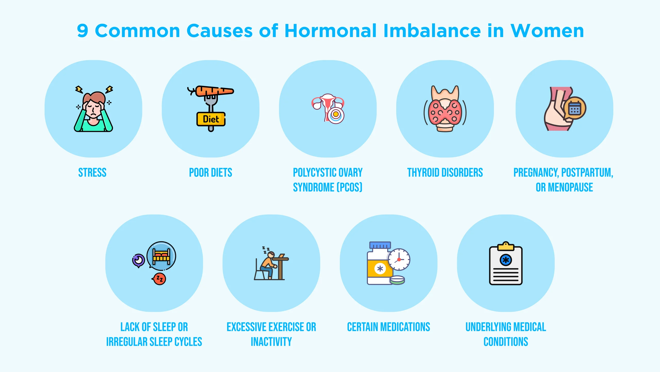 Common causes of hormonal imbalance in women