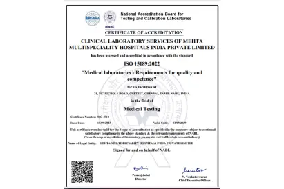 Clinical lab service ISO Certificate