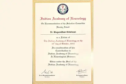 Dr. K. Mugundhan Received Prestigious FIAN Award at IANCON 2025