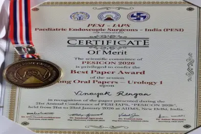 Dr. Vinayak Rengan Presented Two Research Papers and Won Best Paper Award