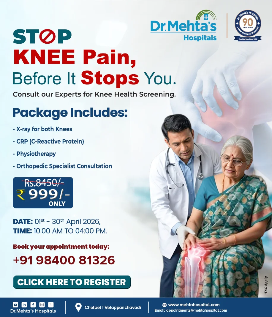 Knee Campaign banner - April 2026