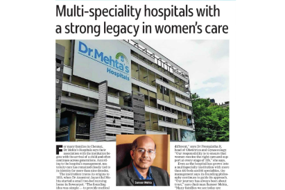 Dr. Mehta’s Hospitals Was Featured in International Women’s Day Special