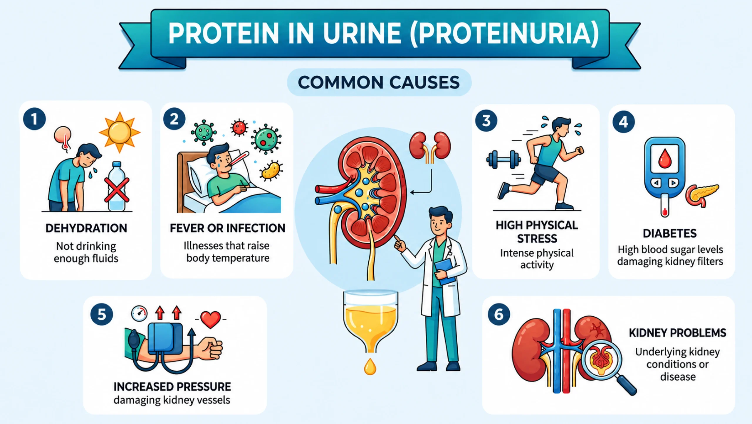 Common causes of Protein in urine