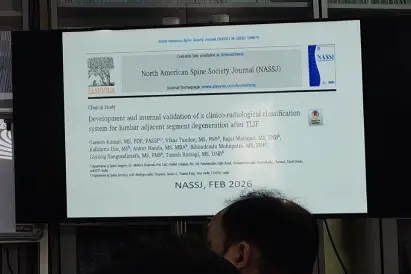 Dr. Ganesh Published Classification System on Lumbar Adjacent Segment Degeneration