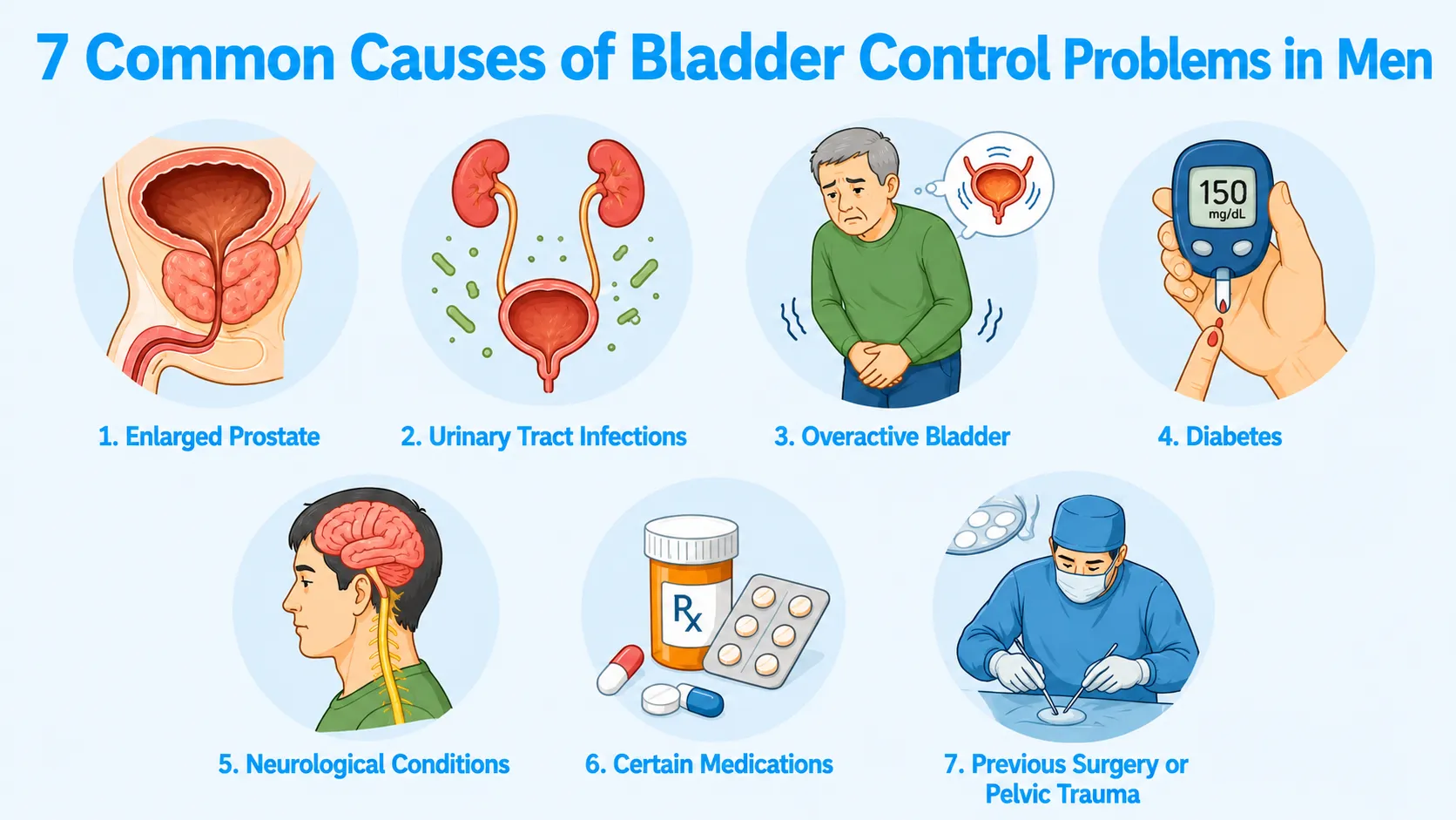 7 Common Causes of Bladder Control Problems in Men
