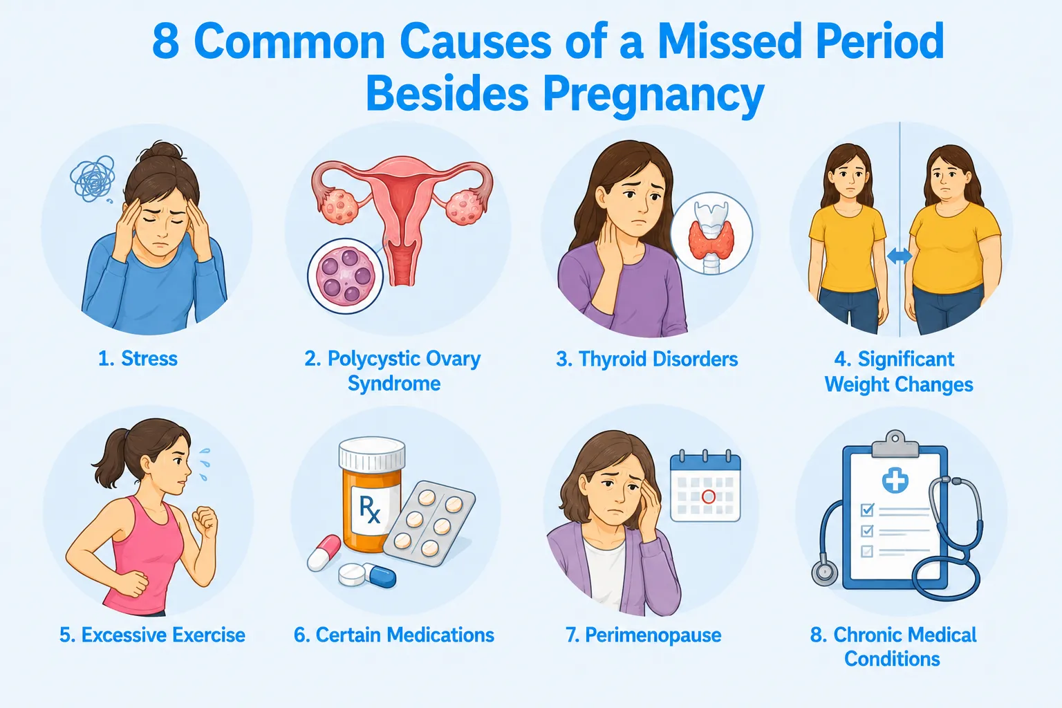 8 Common Causes of a Missed Period Besides Pregnancy