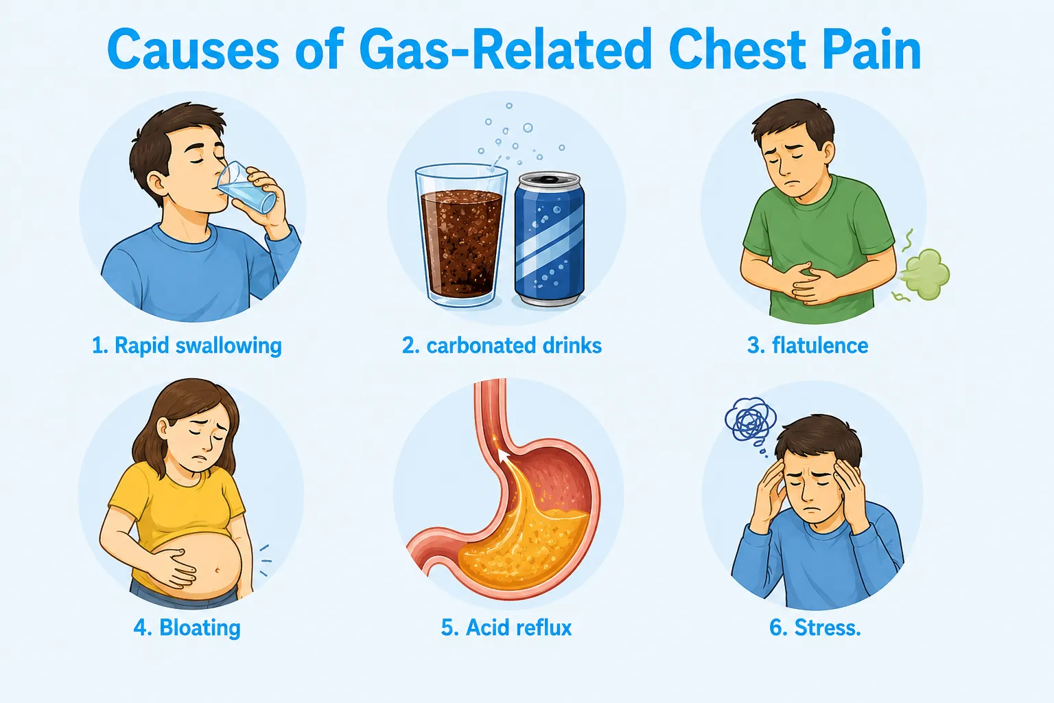Causes of Gas-Related Chest Pain
