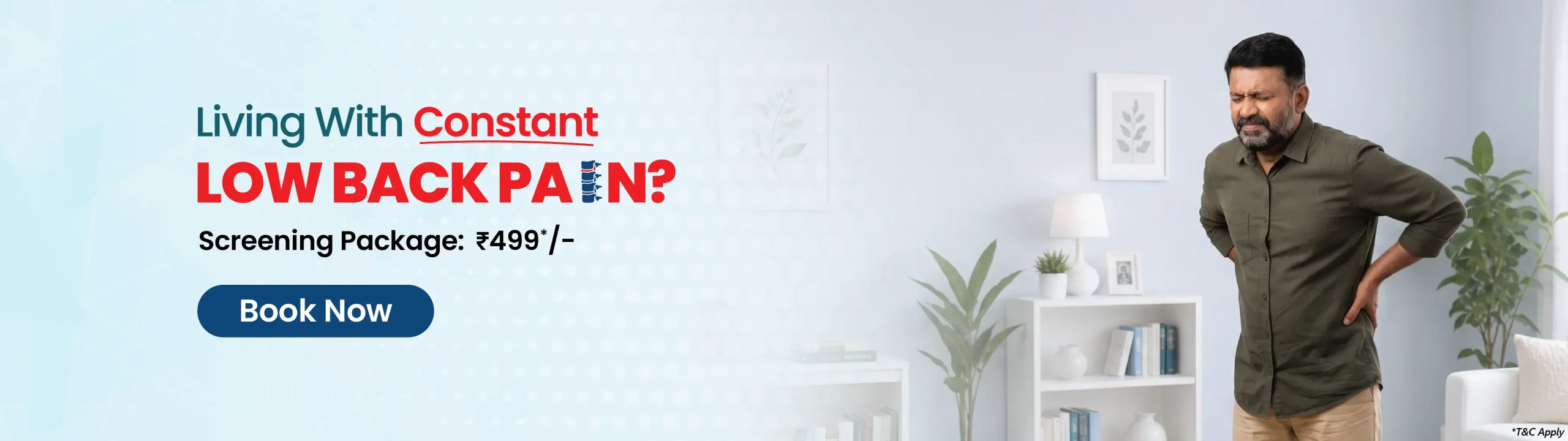 Lower Back Pain Screening package at Dr. Mehta's Hospitals Best Multispecialty Hospital In Chennai | Mobile banner