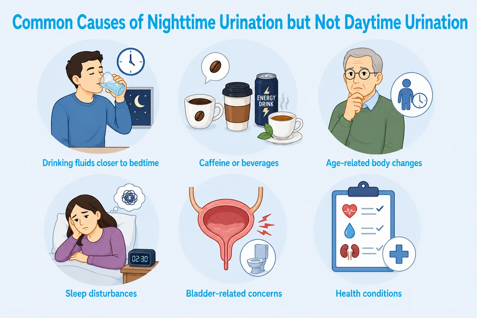 Common Causes of Nighttime Urination but Not Daytime Urination