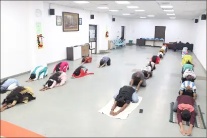 International Yoga Day Celebrated at Global Campus