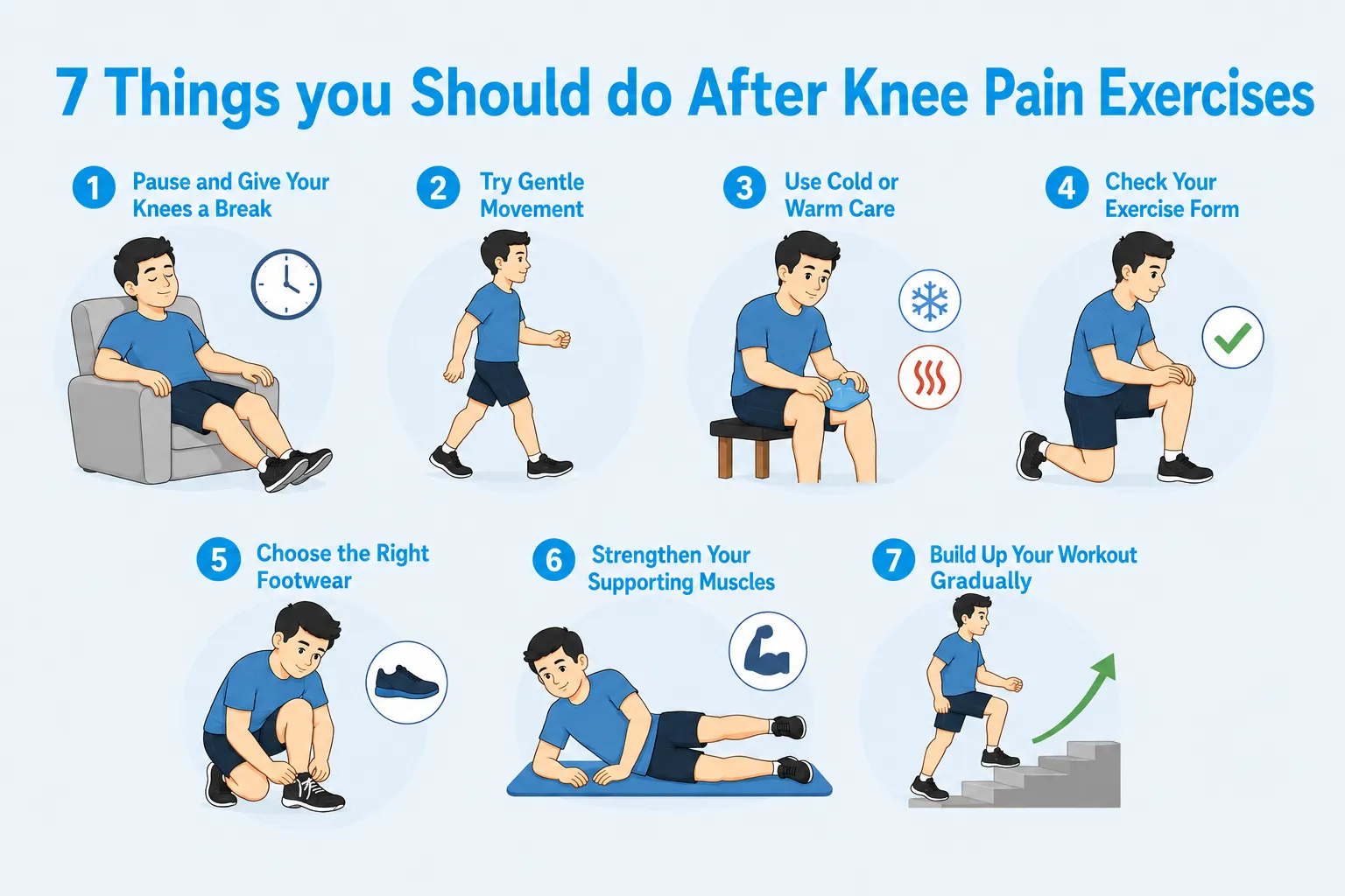 7 Things you Should do After Knee Pain Exercises