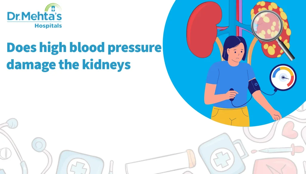 Does high blood pressure damage the kidneys