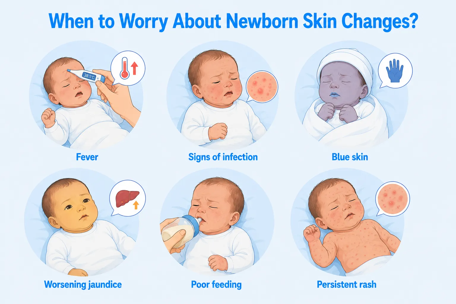 When to Worry About Newborn Skin Changes
