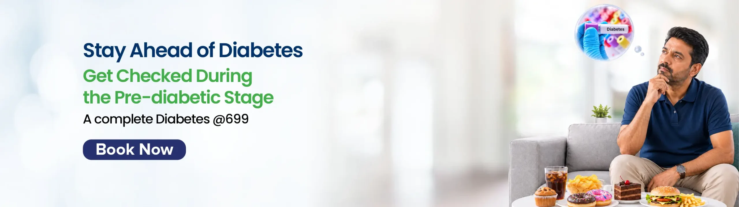 Diabetic banner for the August month's Campaign