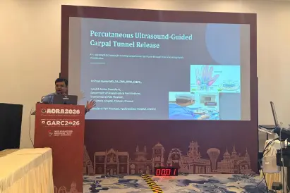 Dr. Premkumar Delivered Expert Talk on Percutaneous Carpal Tunnel Release at International Conference