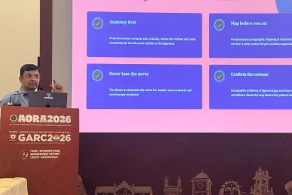 Dr. Premkumar Delivered Expert Talk on Percutaneous Carpal Tunnel Release at International Conference