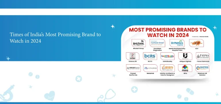Dr. Mehta's Hospitals recognized by The Times of India as one of the Most Promising Brands to Watch in 2024.