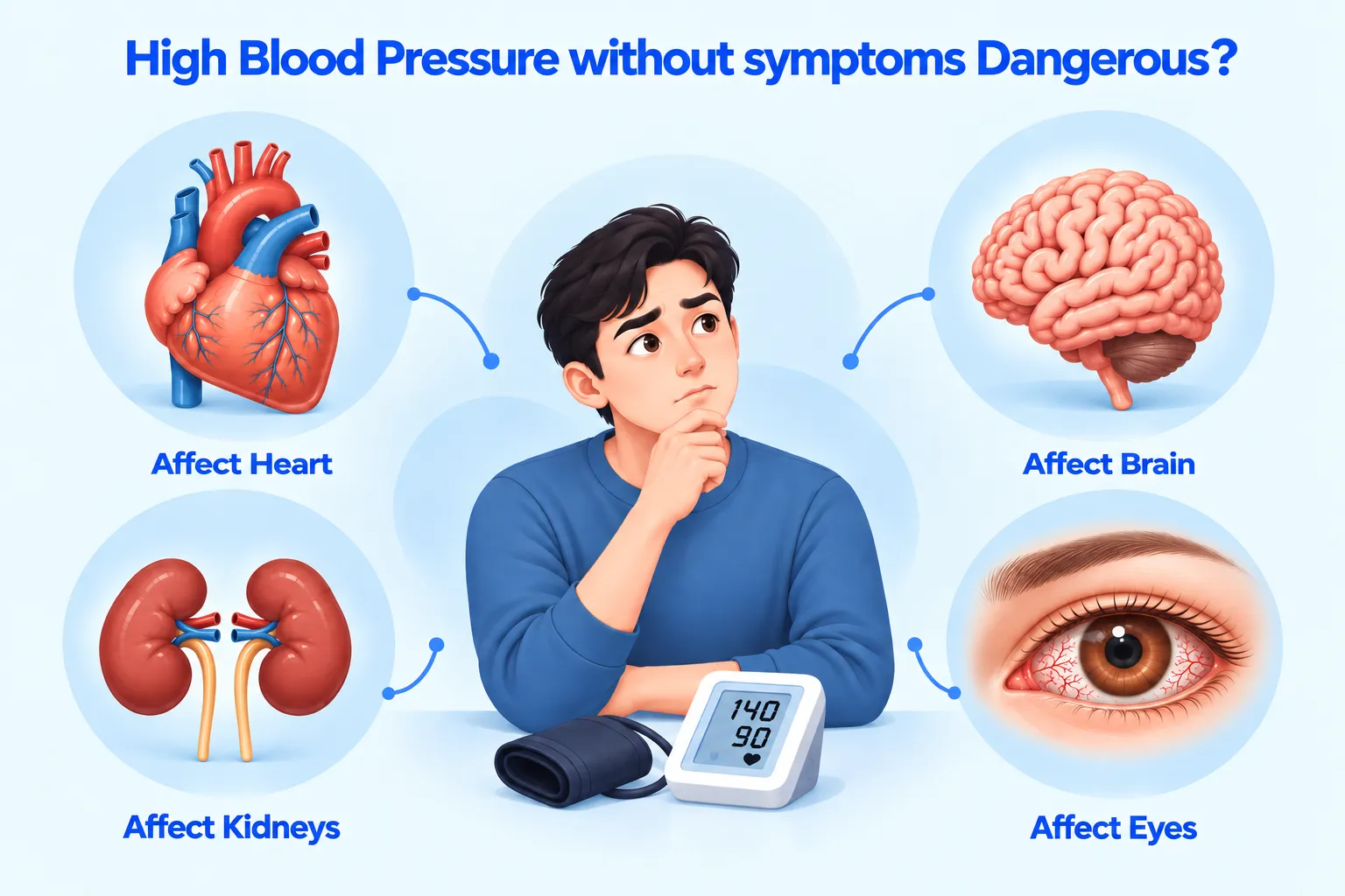 High Blood Pressure without symptoms Dangerous