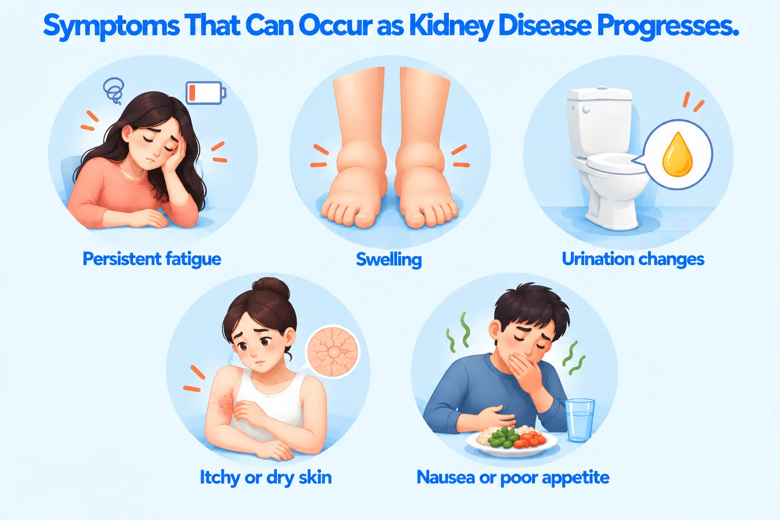 Symptoms That Can Occur as Kidney Disease Progresses