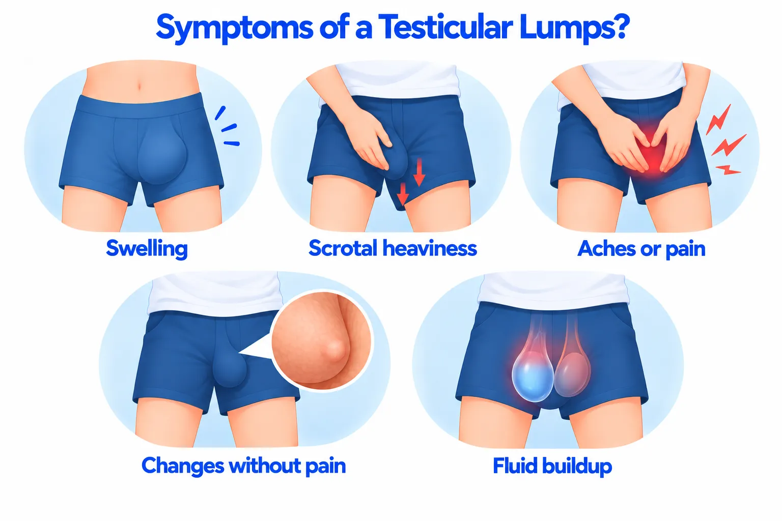 symptoms of a testicular lumps