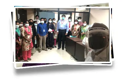 Hospital Visit by Chairperson at Covid - 2020